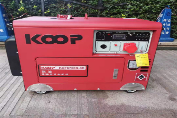 成功回收一臺KOOP低噪音發(fā)電機組